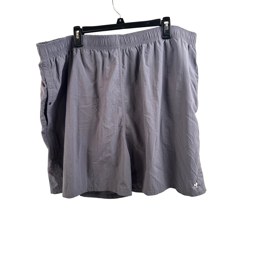 Big Dogs Swim Trunks 3X Grey Nylon Mesh Lined Elastic Waist Mens